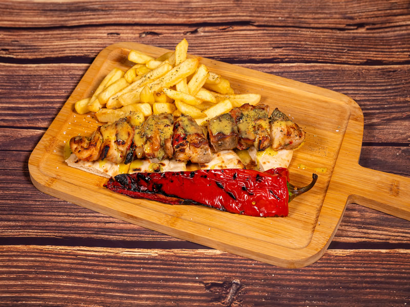 Κοντοσούβλι Κοτόπουλο